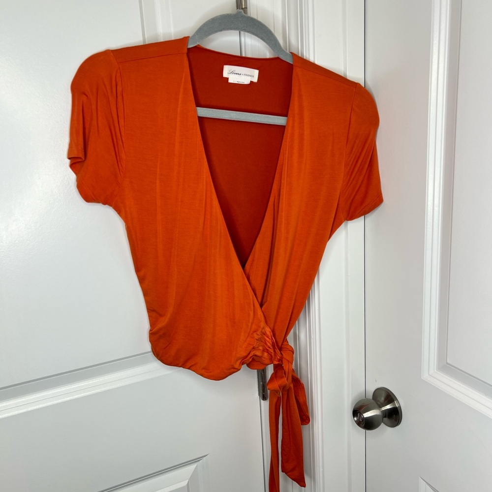 Lovers and Friends Wrap Crop Top
